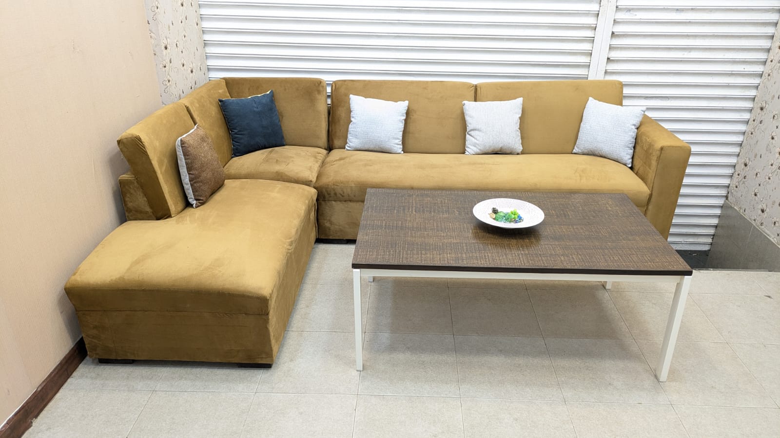 Comfortable 6 Seater L Shape Sofa Set