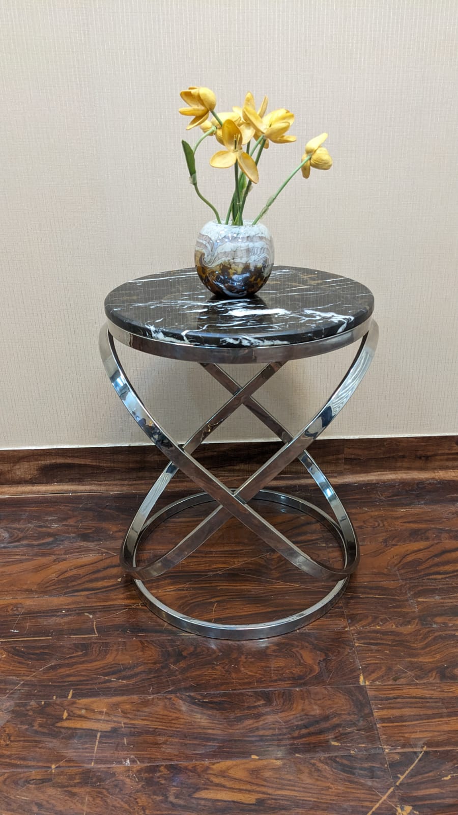 Brand New Unused Marble Top Corner Table