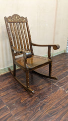 Solid Sheesham Wood Rocking Chair