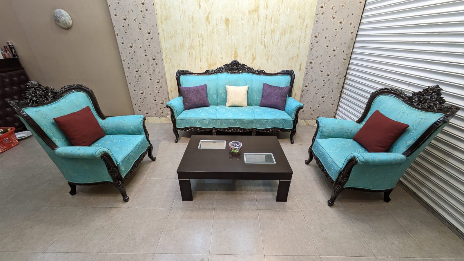 5 Seater Sofa Set Teak wood