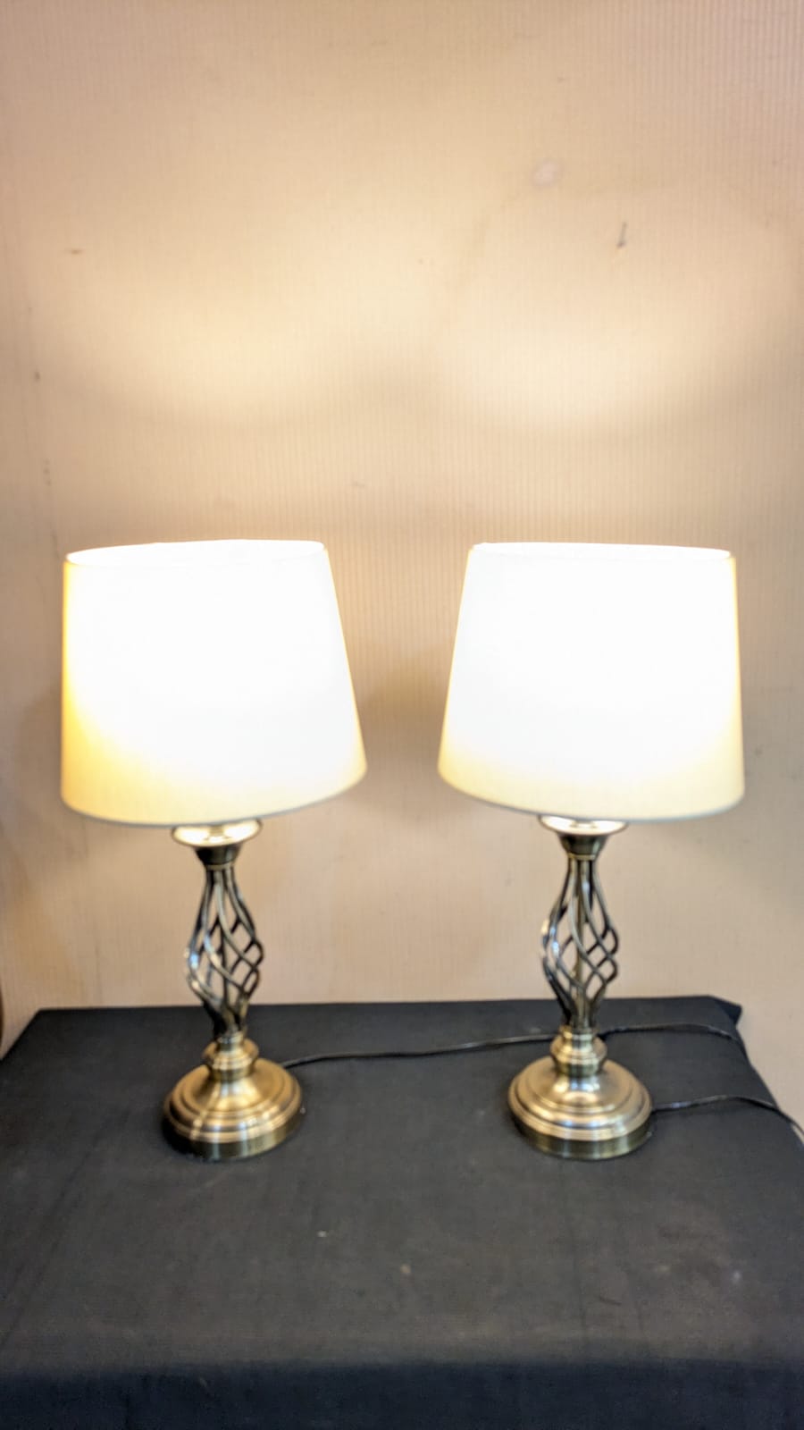 Imported Pair Of Table Lamps