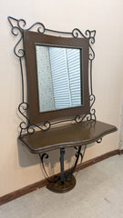 French Style Wall Mounted Console with Mirror