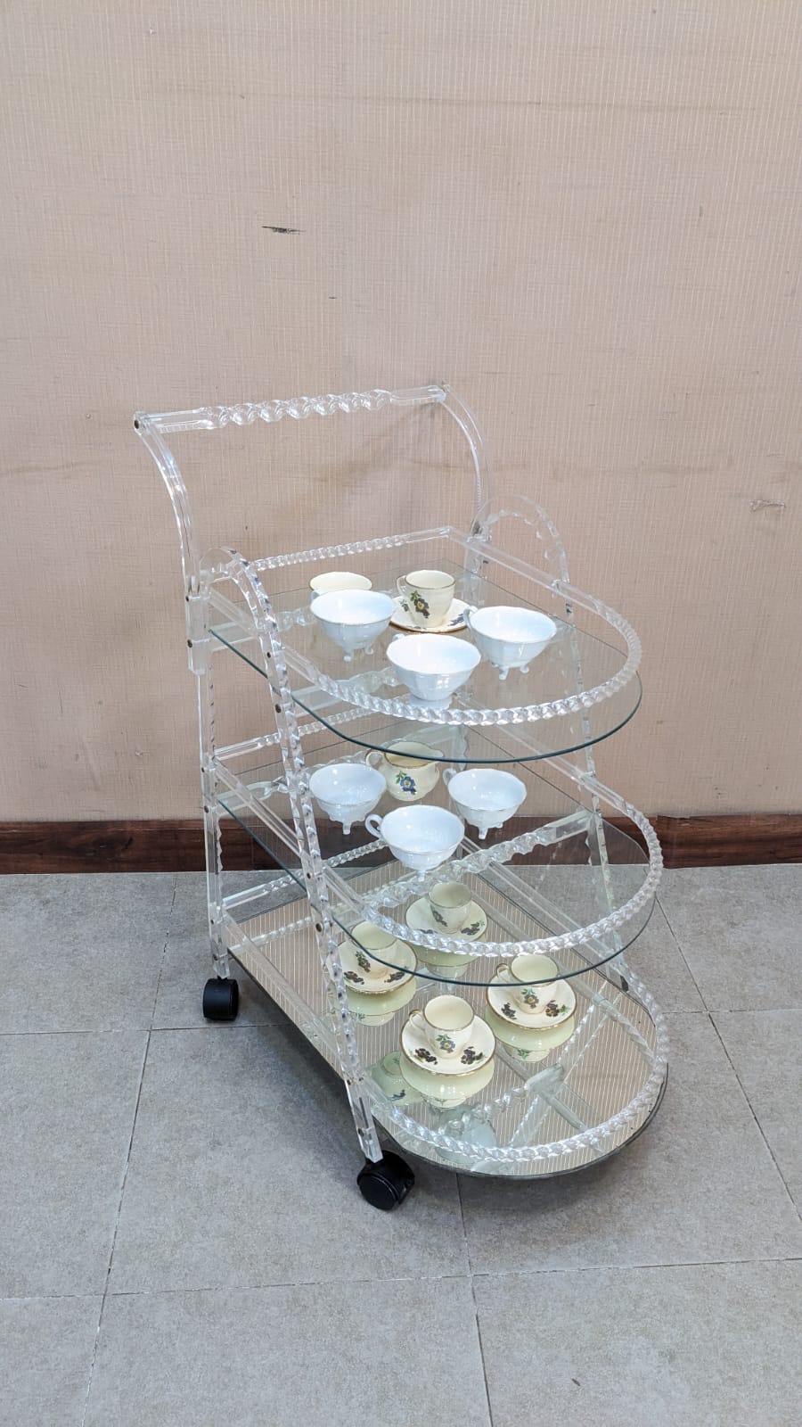 Acrylic Tea Trolley