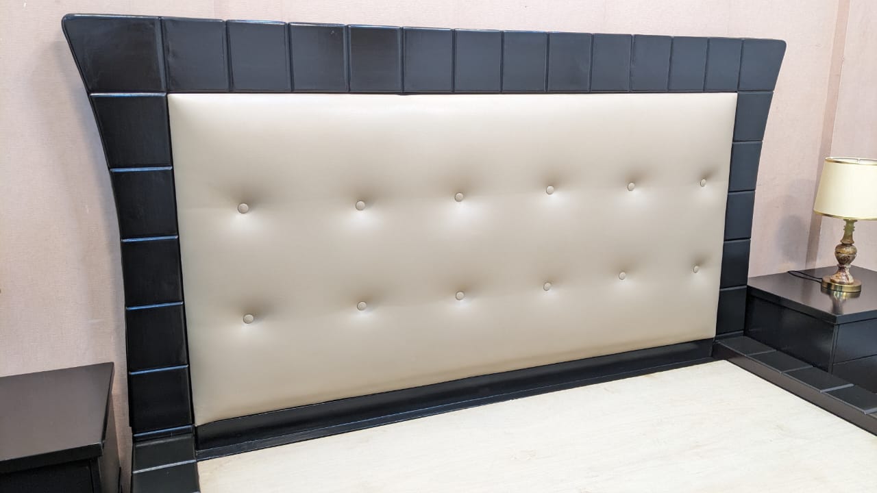 King Size Bed with 2 Side Tables and Dressing Table
