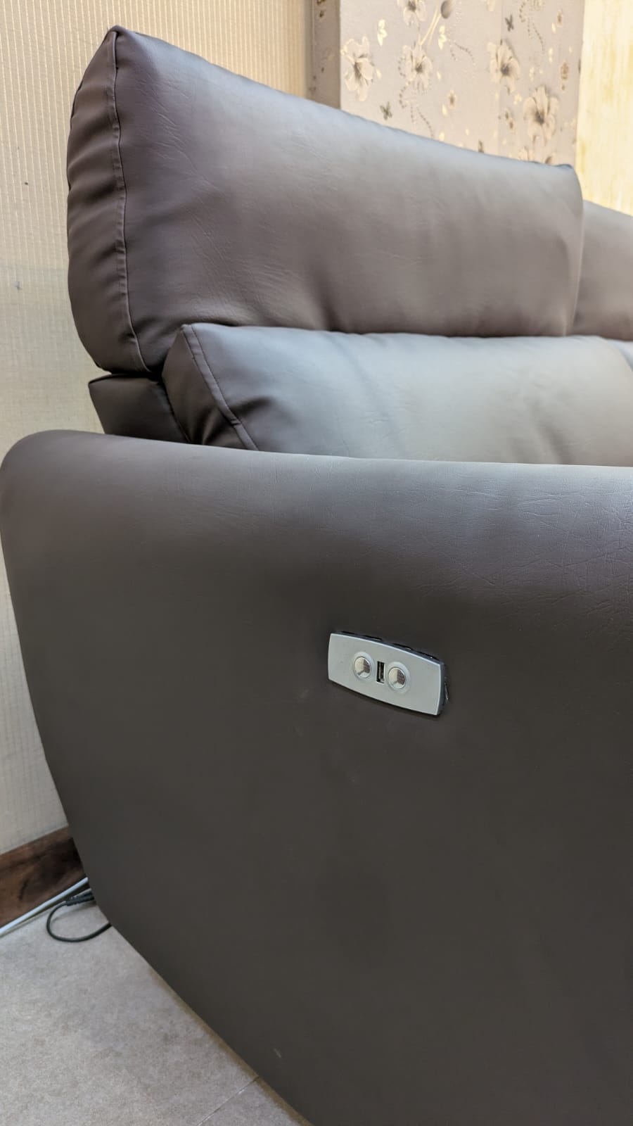 Imported 7 Seater Sectional Sofa Set with Power Reclining Seats
