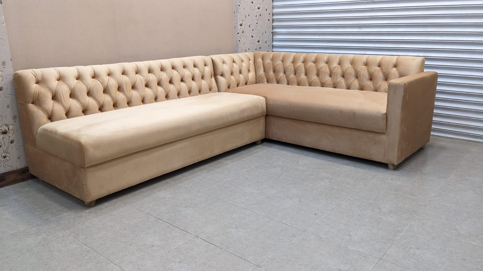 6 Seater L Shape Sofa Set