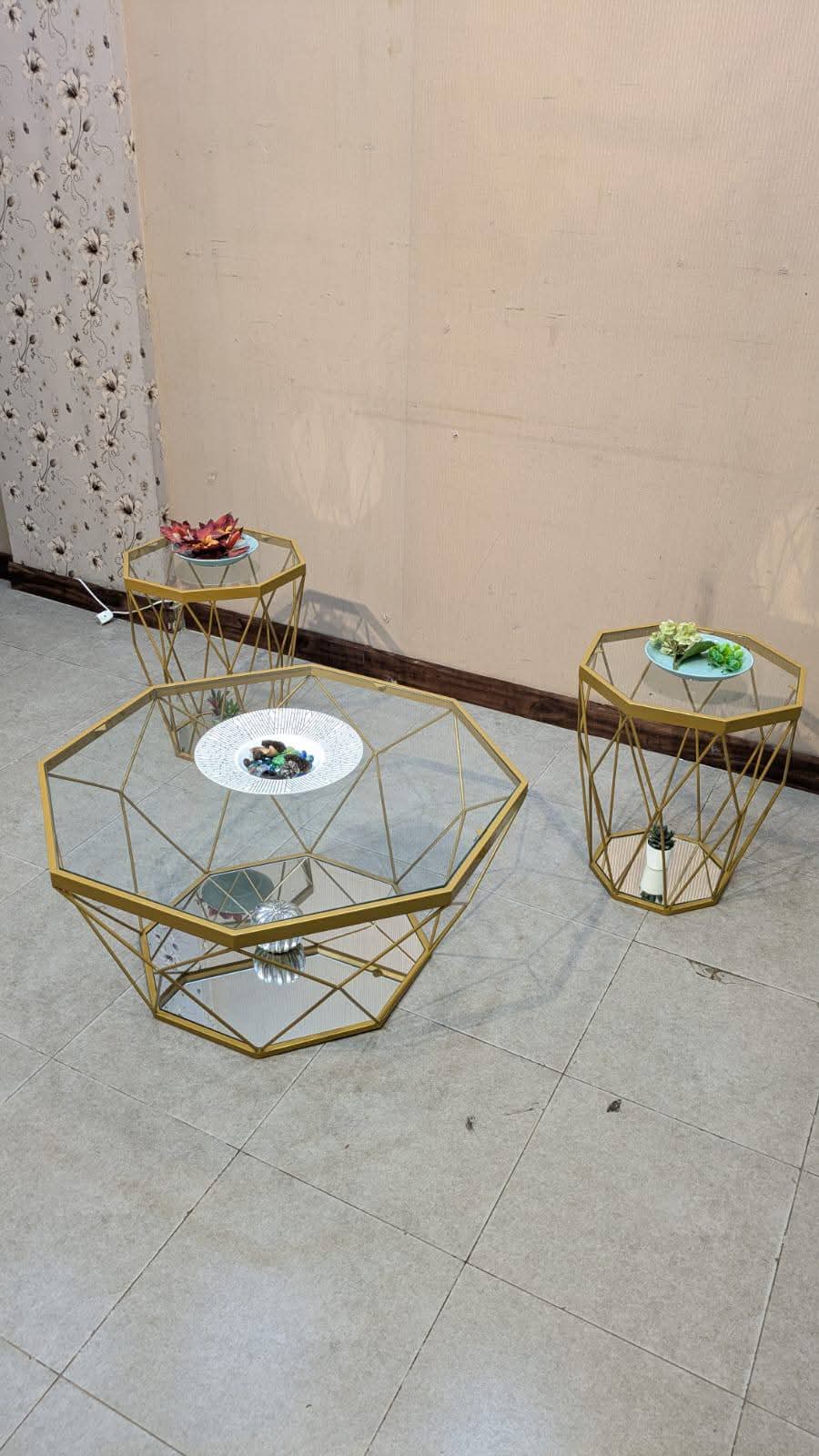 Brand New Unused Center Table with 2 Side Tables