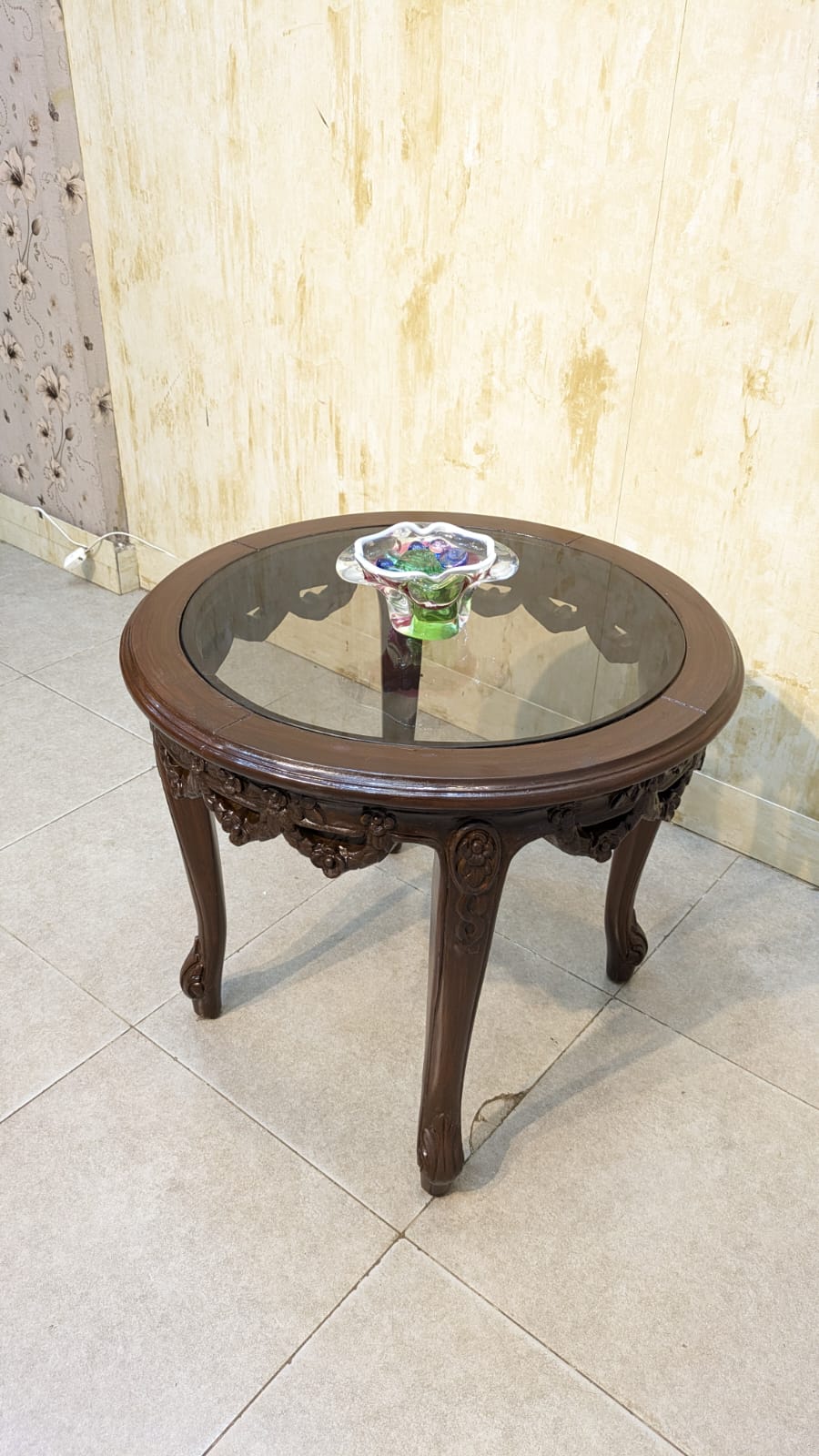 Beautiful Solid Sheesham Wood Coffee Chair Set