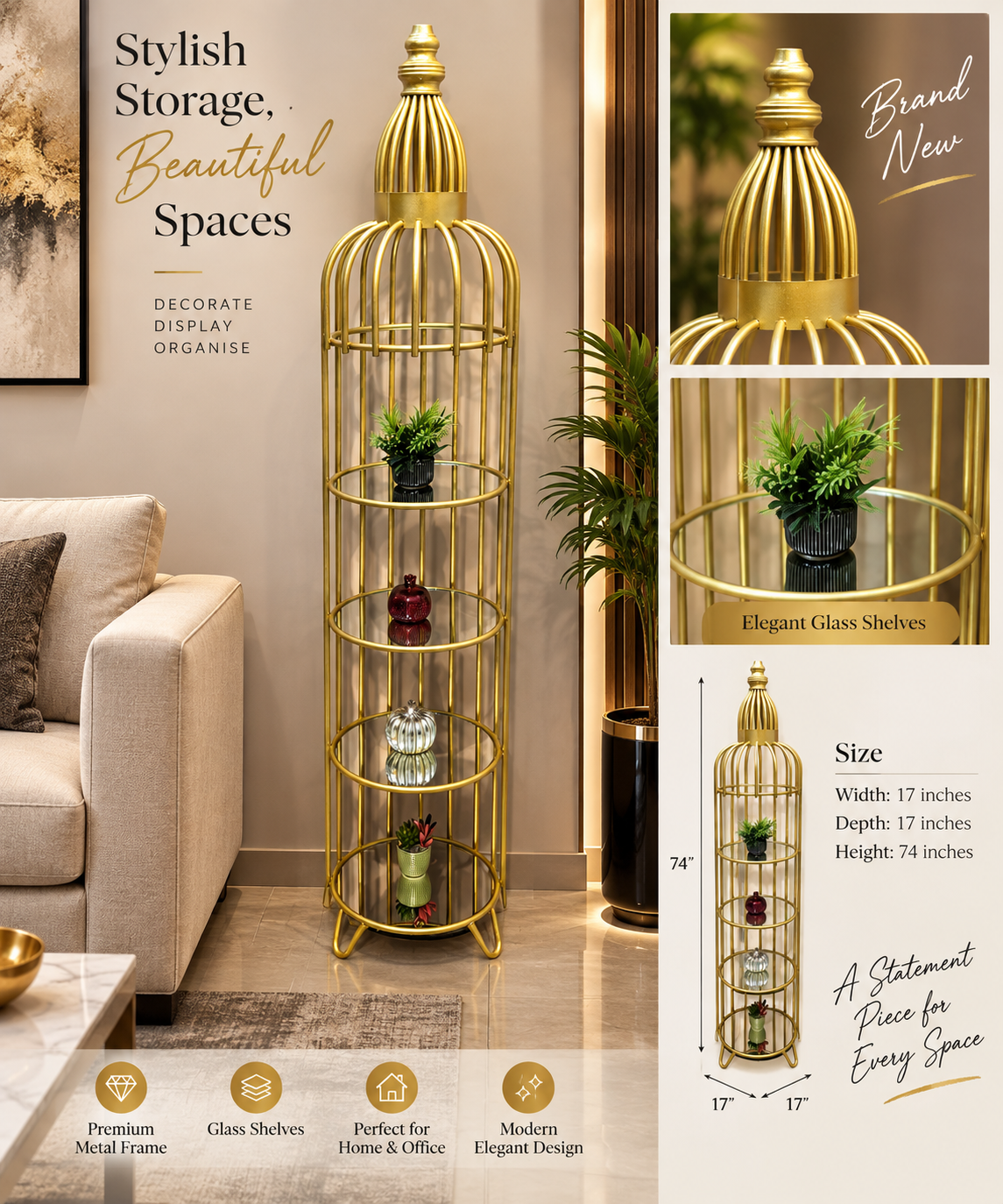 Brand New Birds cage design display rack