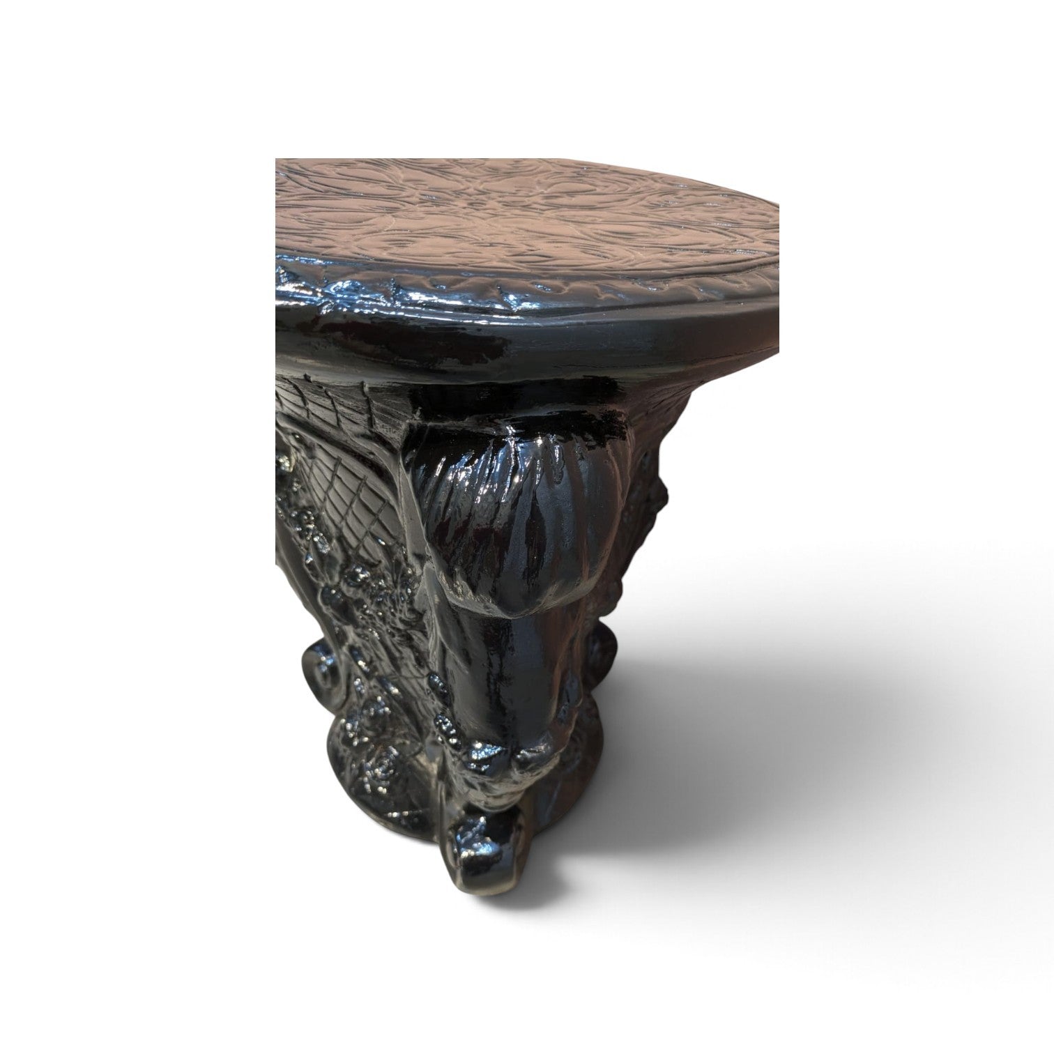 Ornate Pedestal Accent Table