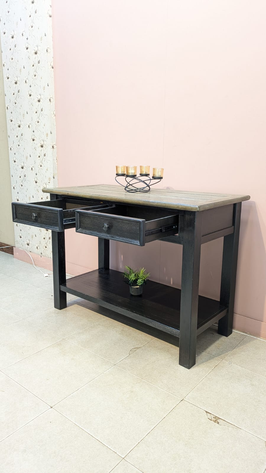 Imported American Ashley Furniture Tyler Greek Console Table