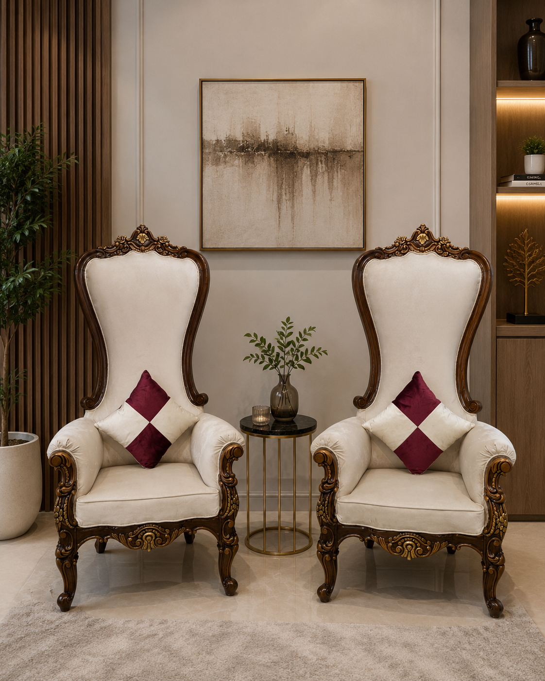 High back chair