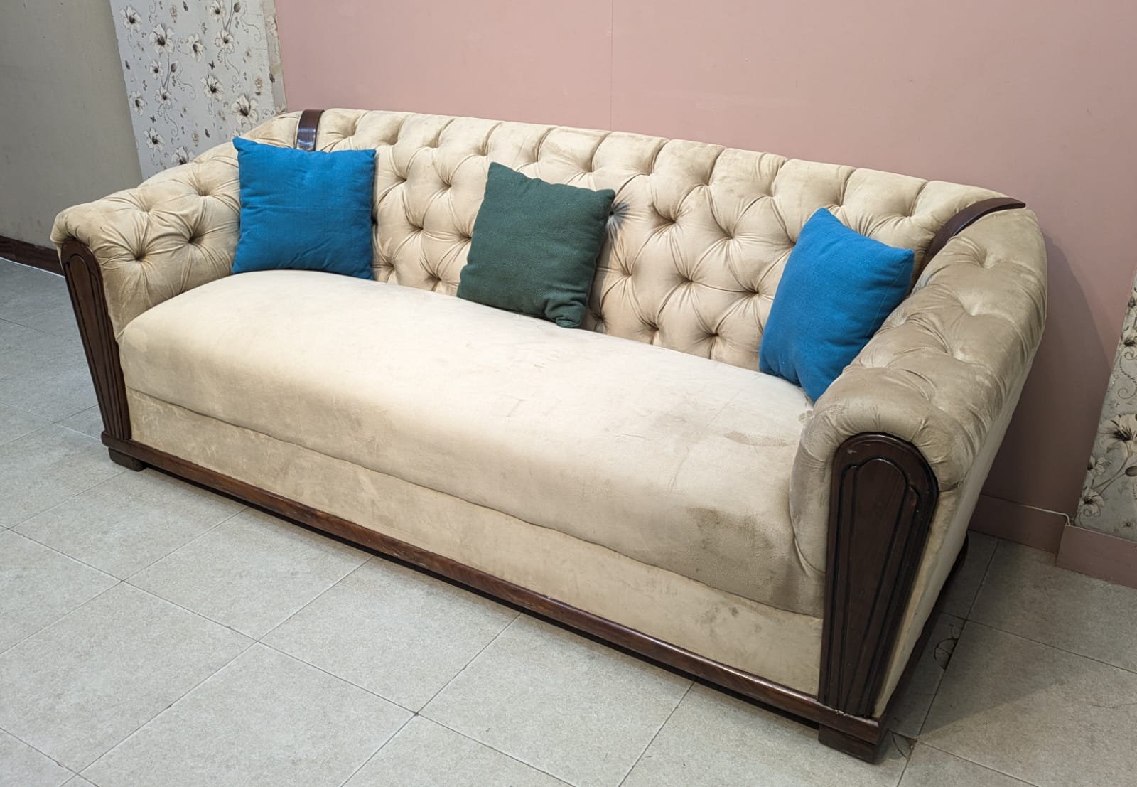 Modern 5 Seater Chesterfield Sofa Set