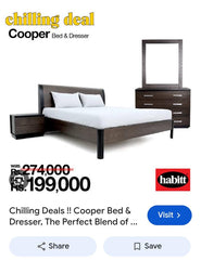 Habitt Cooper king Size Bed Set