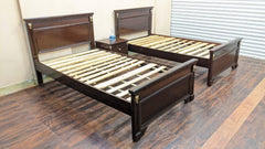 Pair Of Single Bed With 1 Shared Side Table