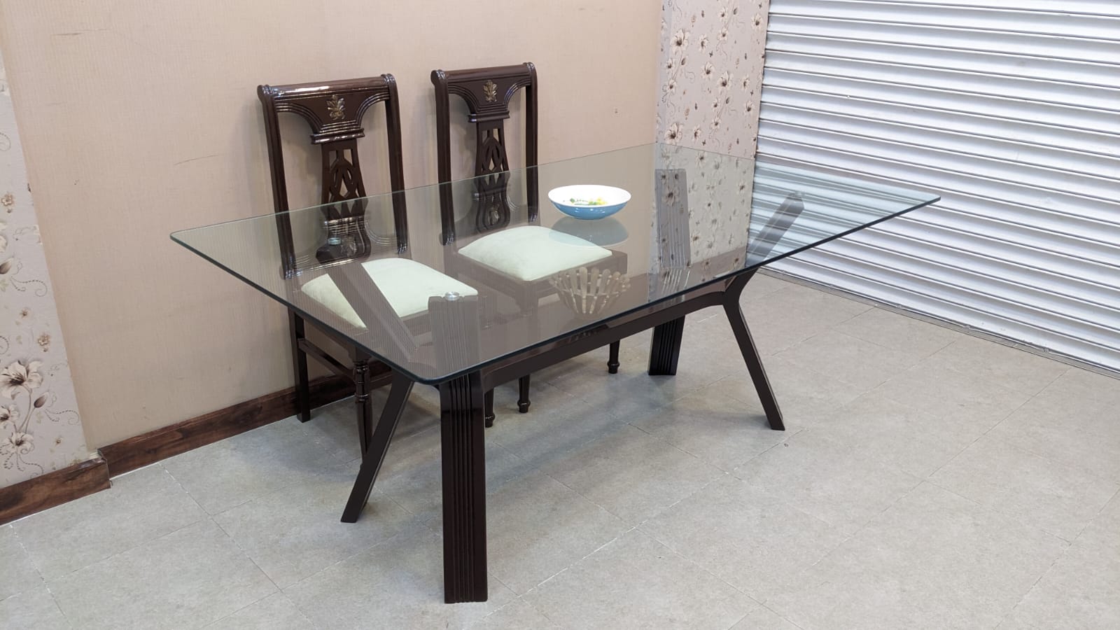 Solid Sheesham Wood 6 Seater Dining Table