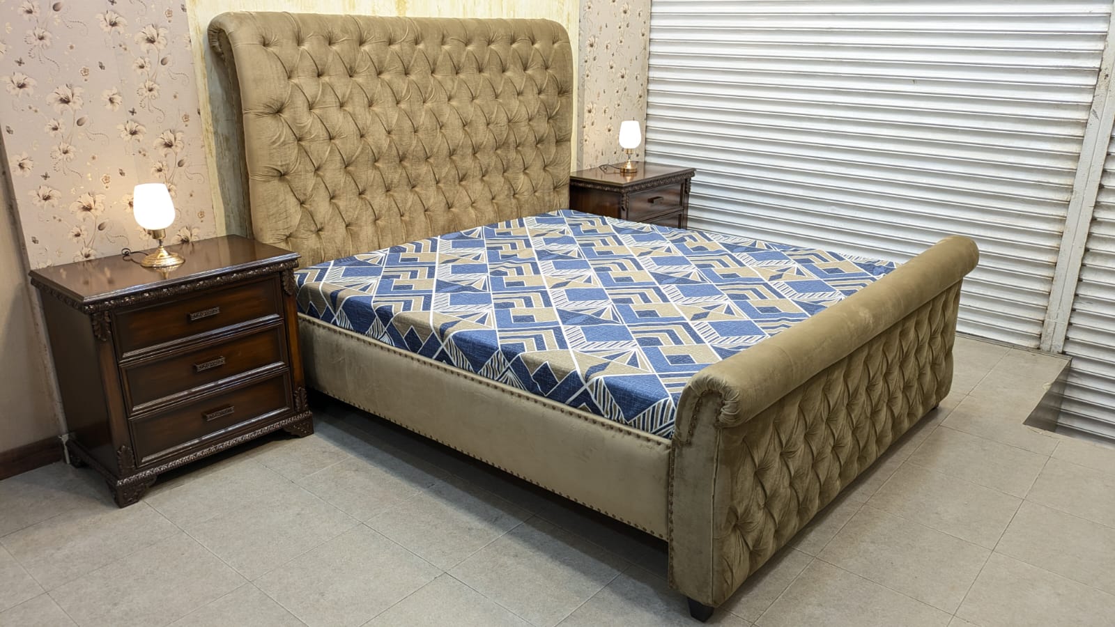 Modern Design King Size Bed Set
