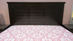 Elegant Queen Size Bed with 2 Side Tables