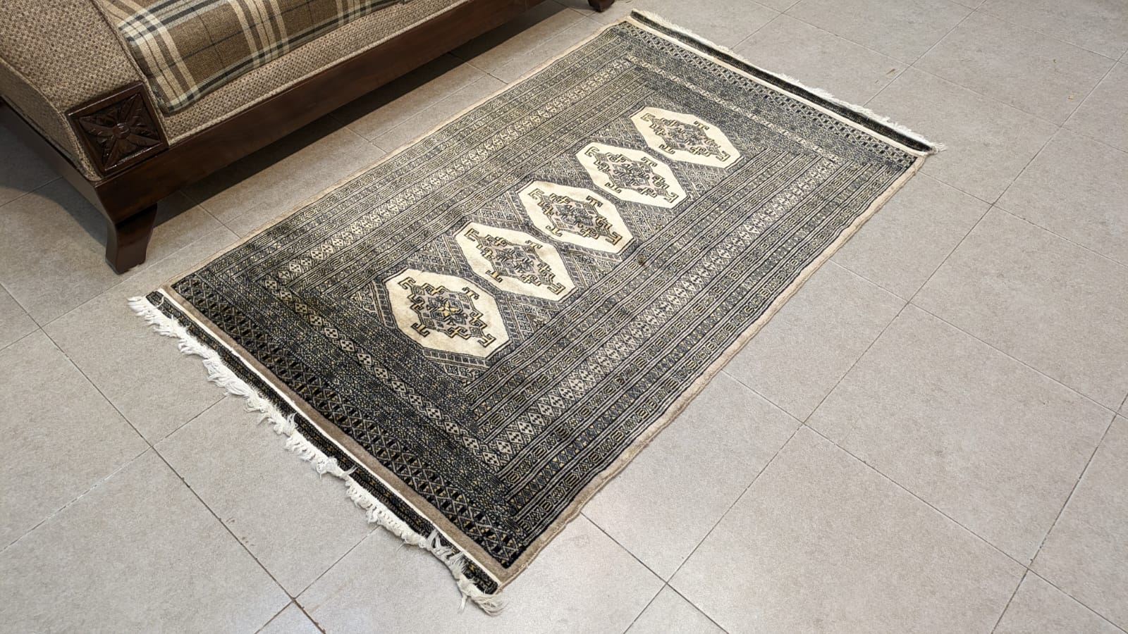Vintage PAK Jaldar Hand Knotted Carpet