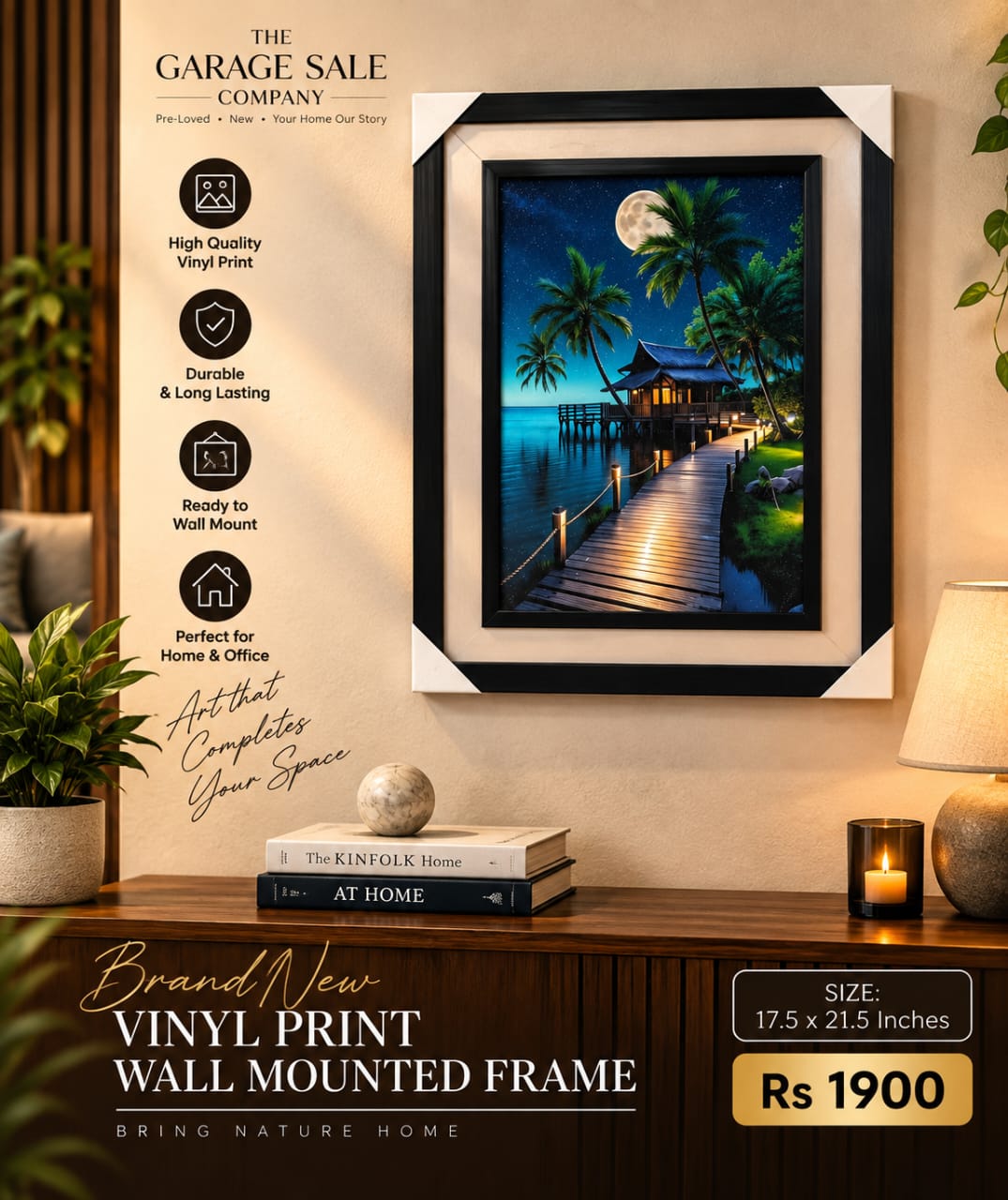 Wall Mounted Vinyl Frame