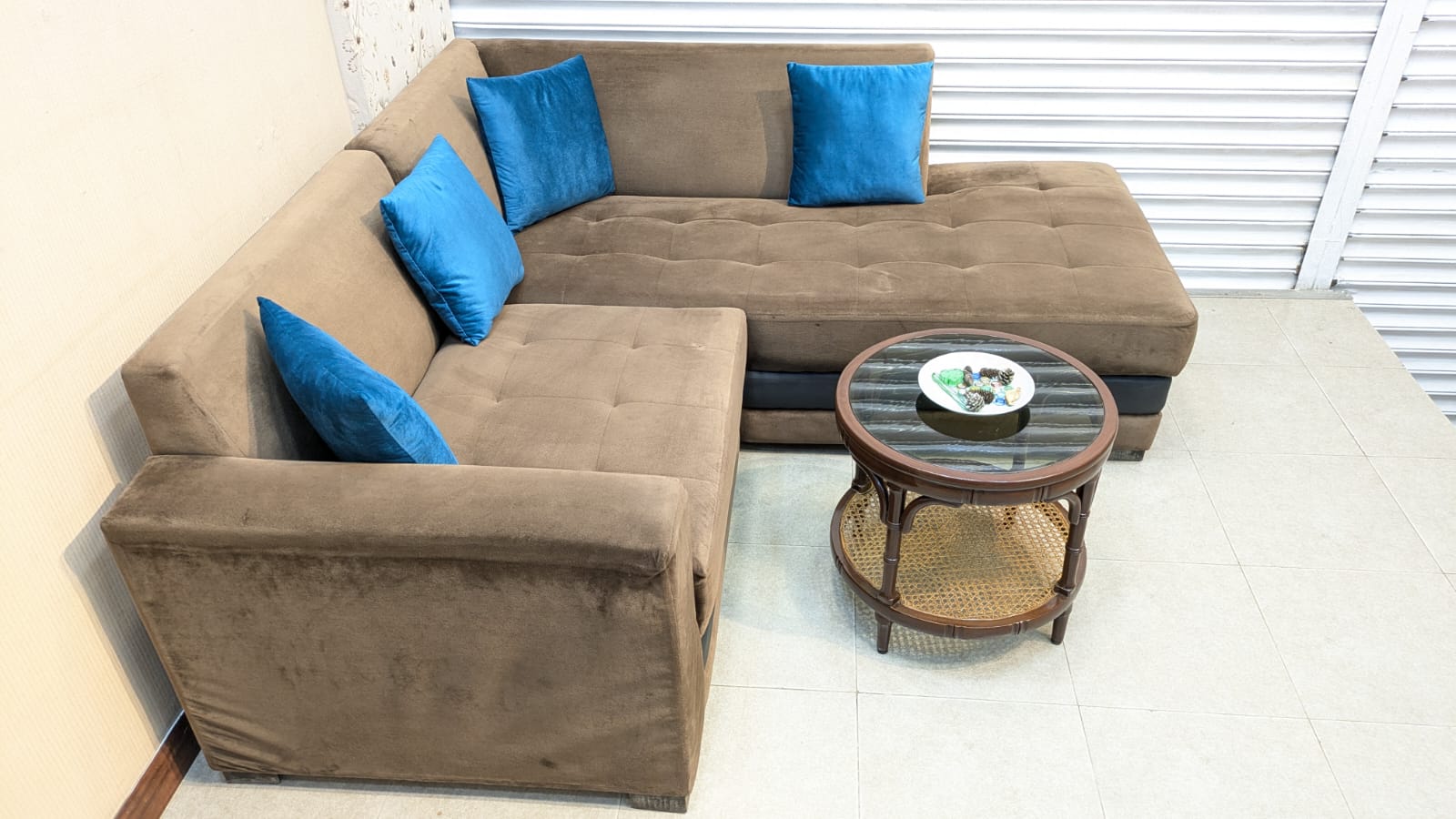 4.5 Seater L Shape Sofa Set