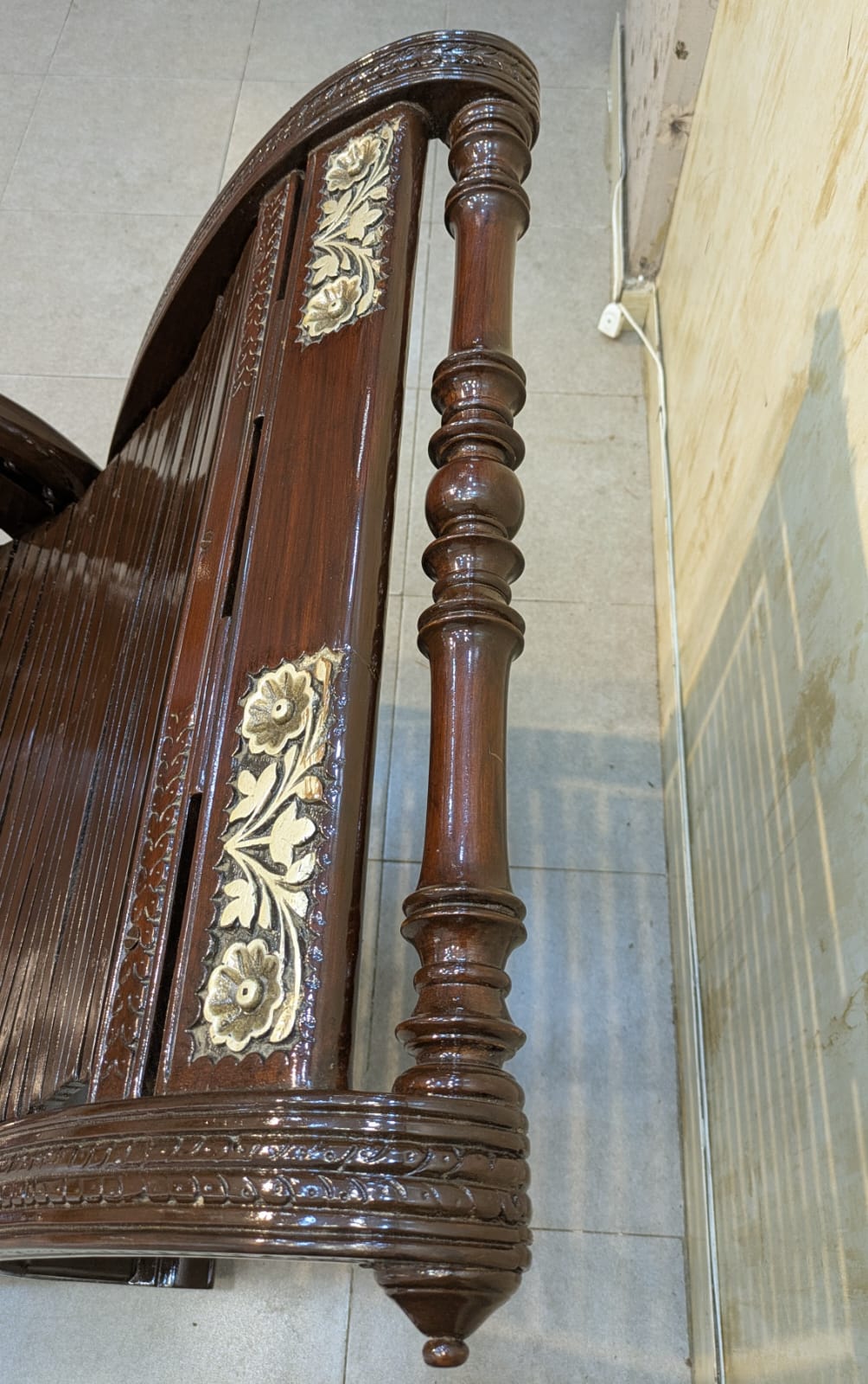 ROYAL SOLID SHEESHAM WOOD ROCKING CHAIR