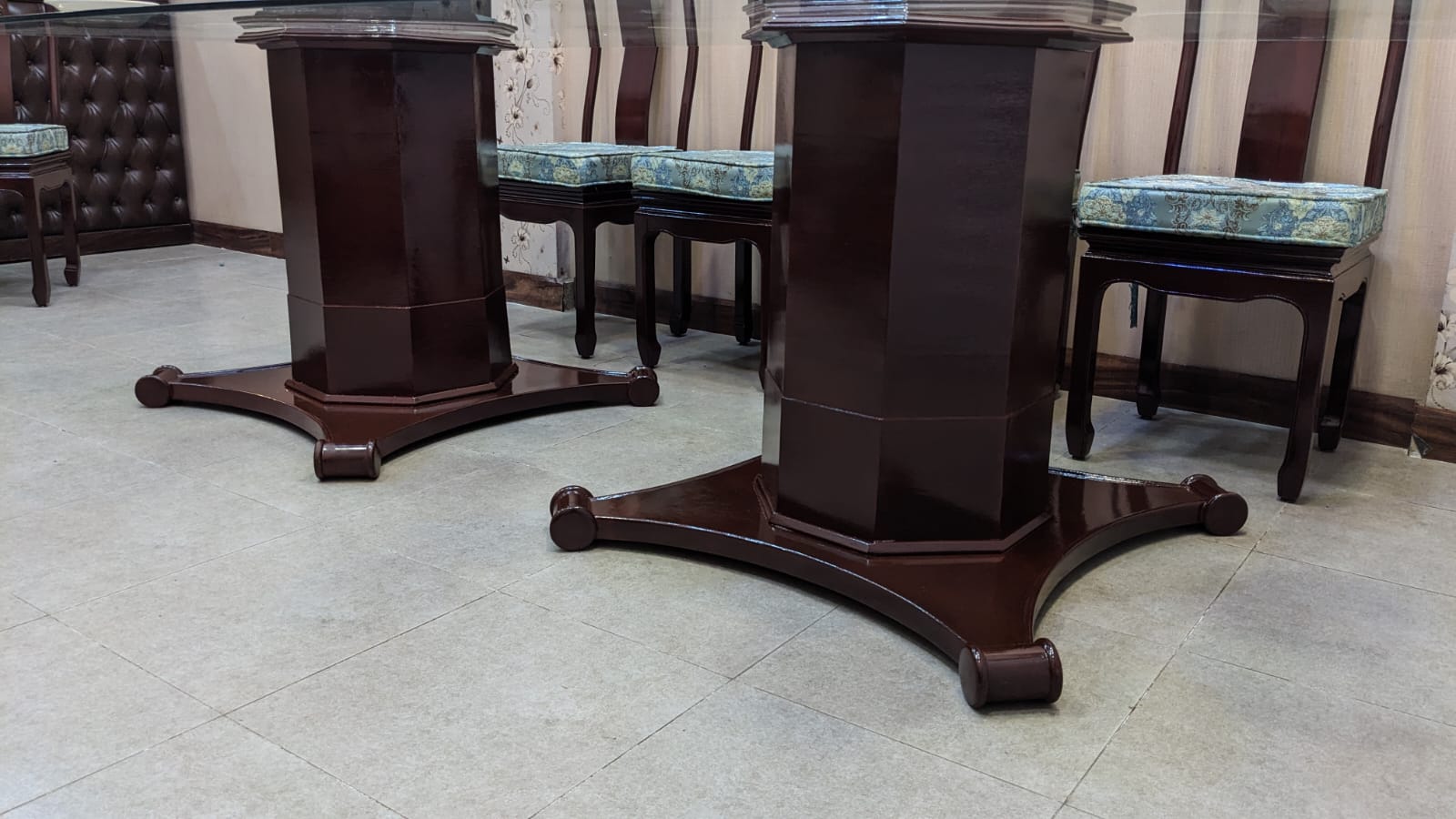 Antique Imported Chinese 10 Seater Dining Table