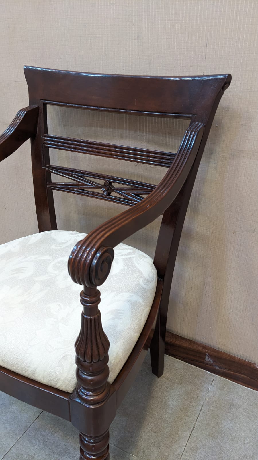 Imported Malaysian Pair Of Coffee Chairs with Table Set
