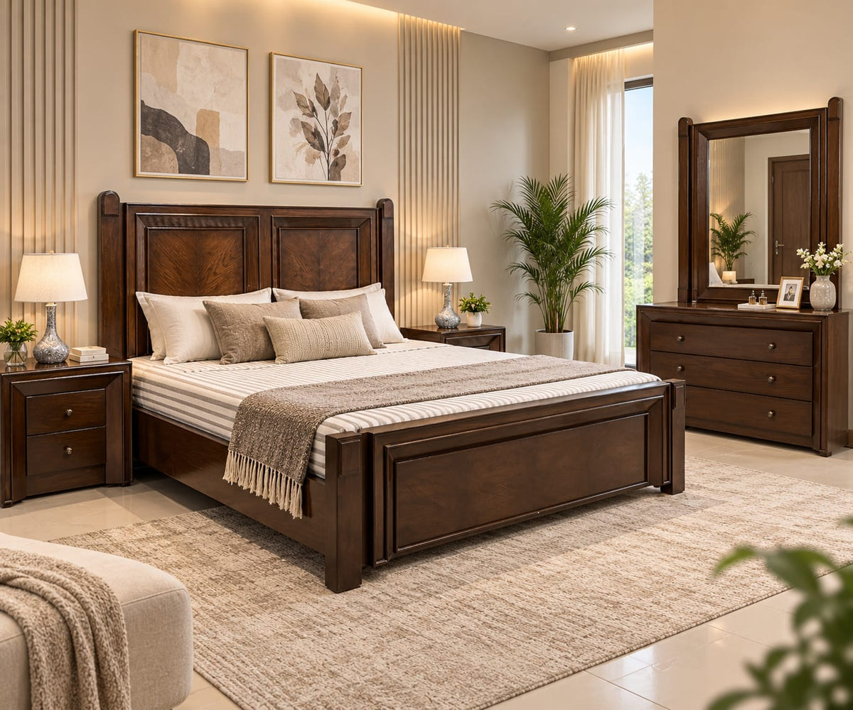 Elegant King Size Bed Set