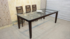 SOLID SHEESHAM WOOD 8-SEATER DINING TABLE