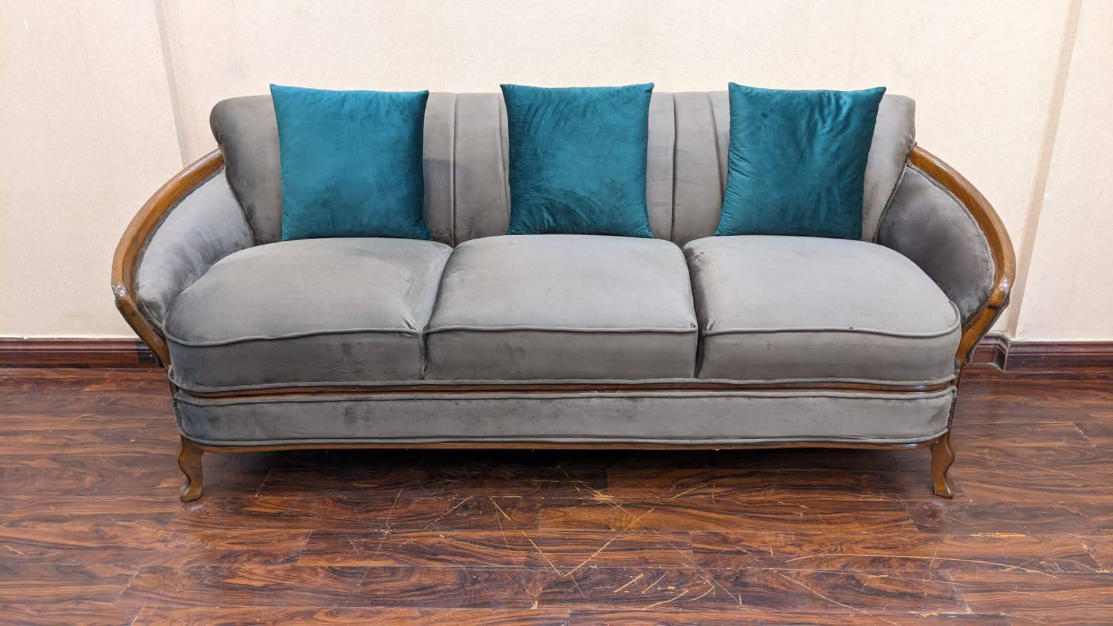 Solid Sheesham Wood 5 Seater Sofa Set