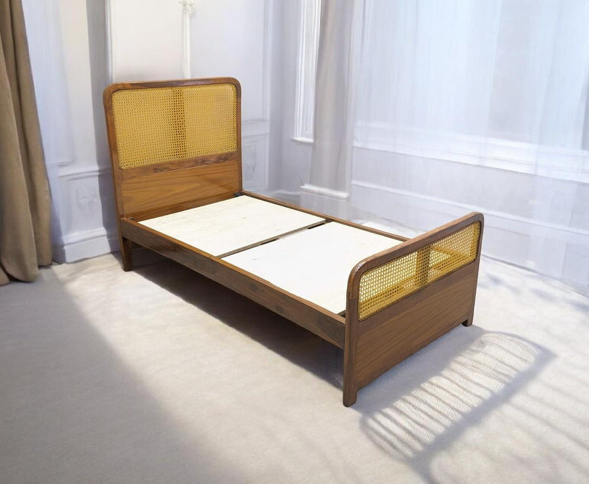 Solid Sheesham Wood Single Bed