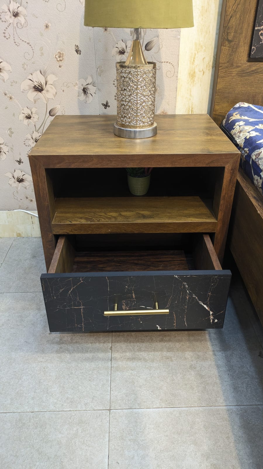 Brand New King Size Bed with 2 Side Tables