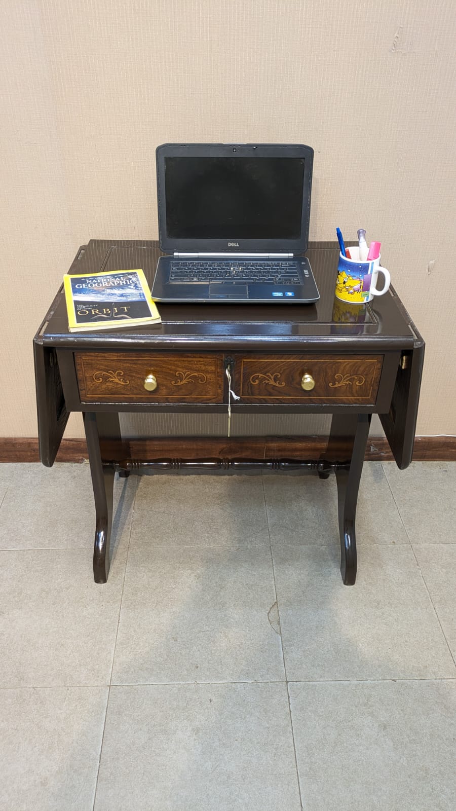 Vintage Drop Leaf Style Study Table