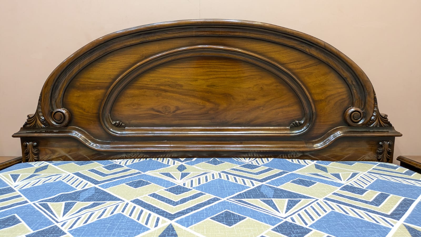 Sheesham Wood And Ply King Size Bed Set