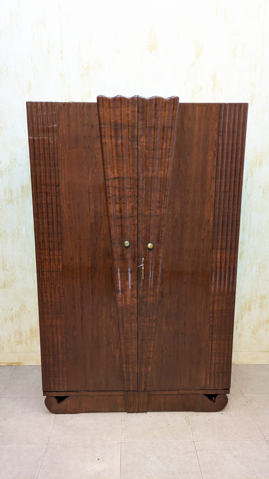 Solid Burma Teak Wood 2 Door Almirah