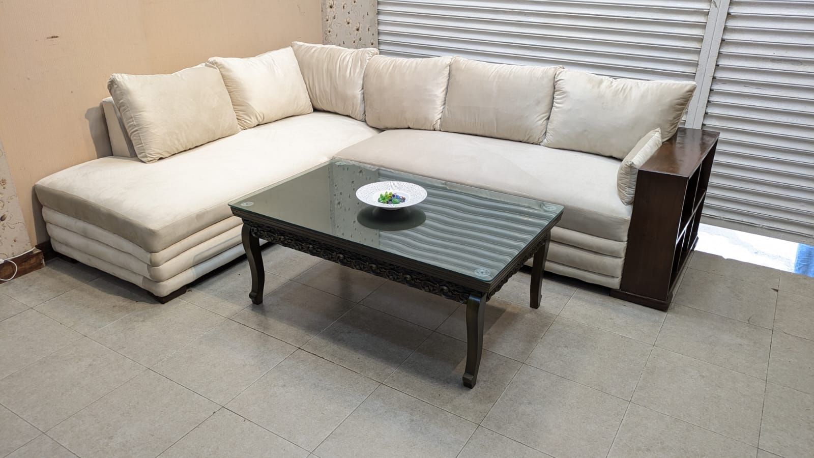 6 Seater L Shape Sofa Set