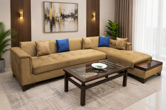 6 Seater L Shape Sofa Set