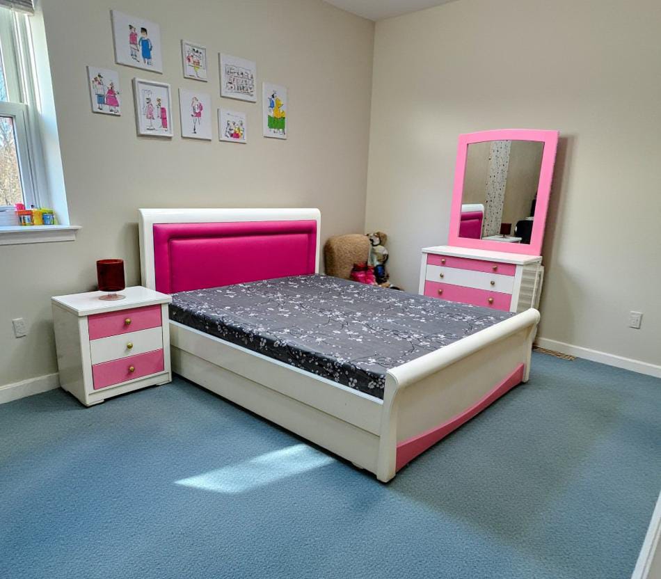 Princess Theme Queen Size Bed Set with Mattress