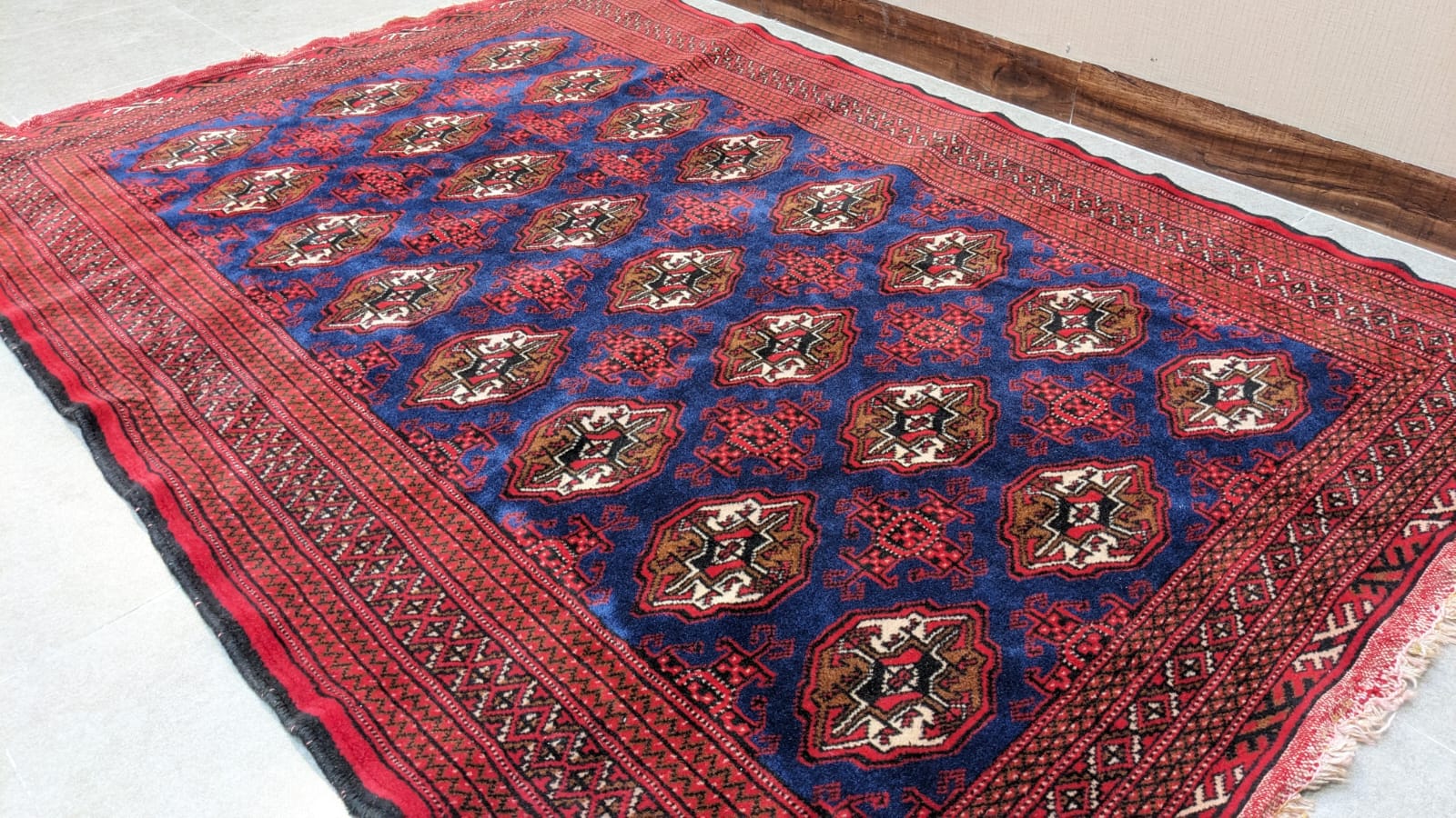 ✨Afghan Bokhara ✨ Hand Knotted Carpet