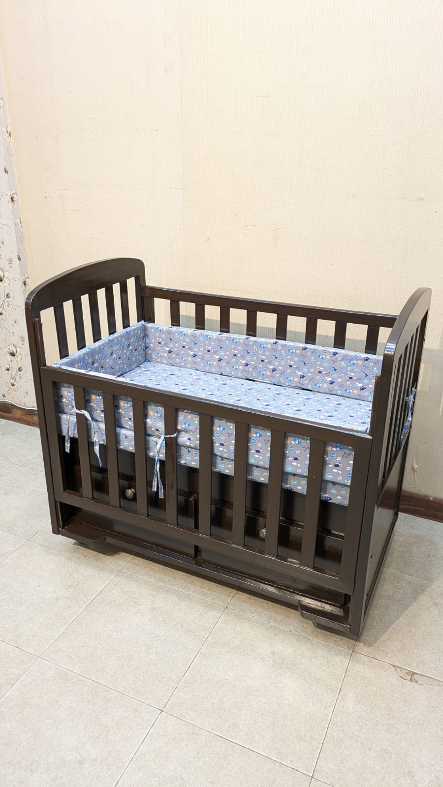 Baby Cot with Mattress