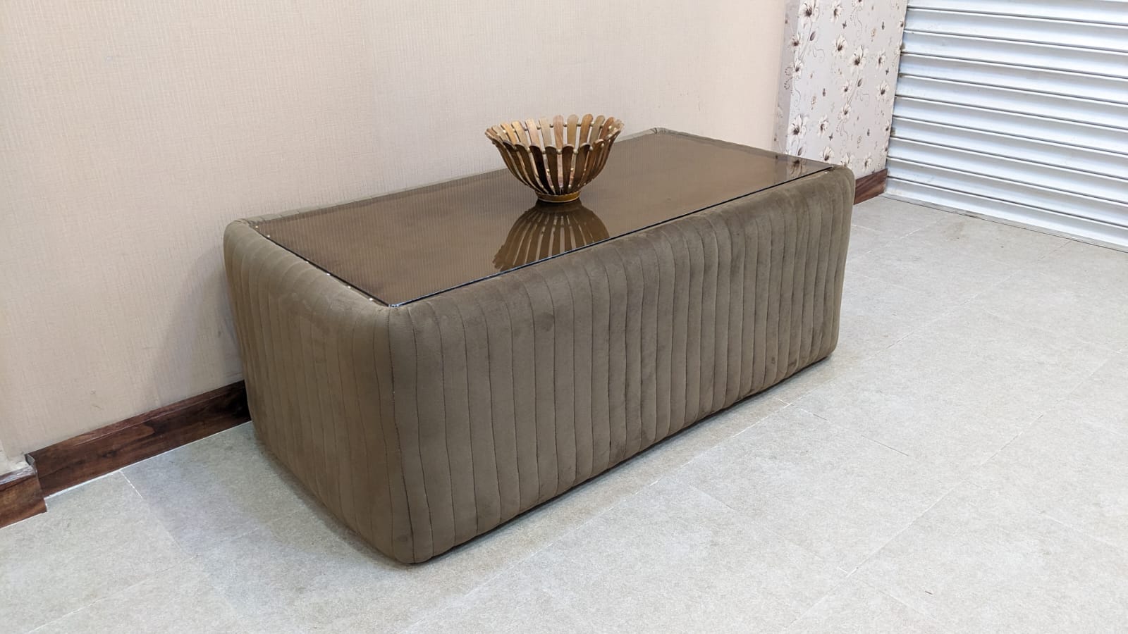 Center Table with Glass Top