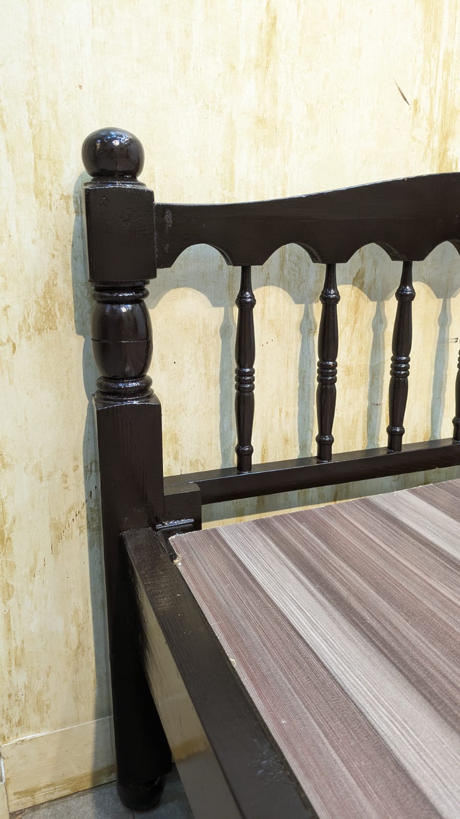 Pure Wooden Single Bed
