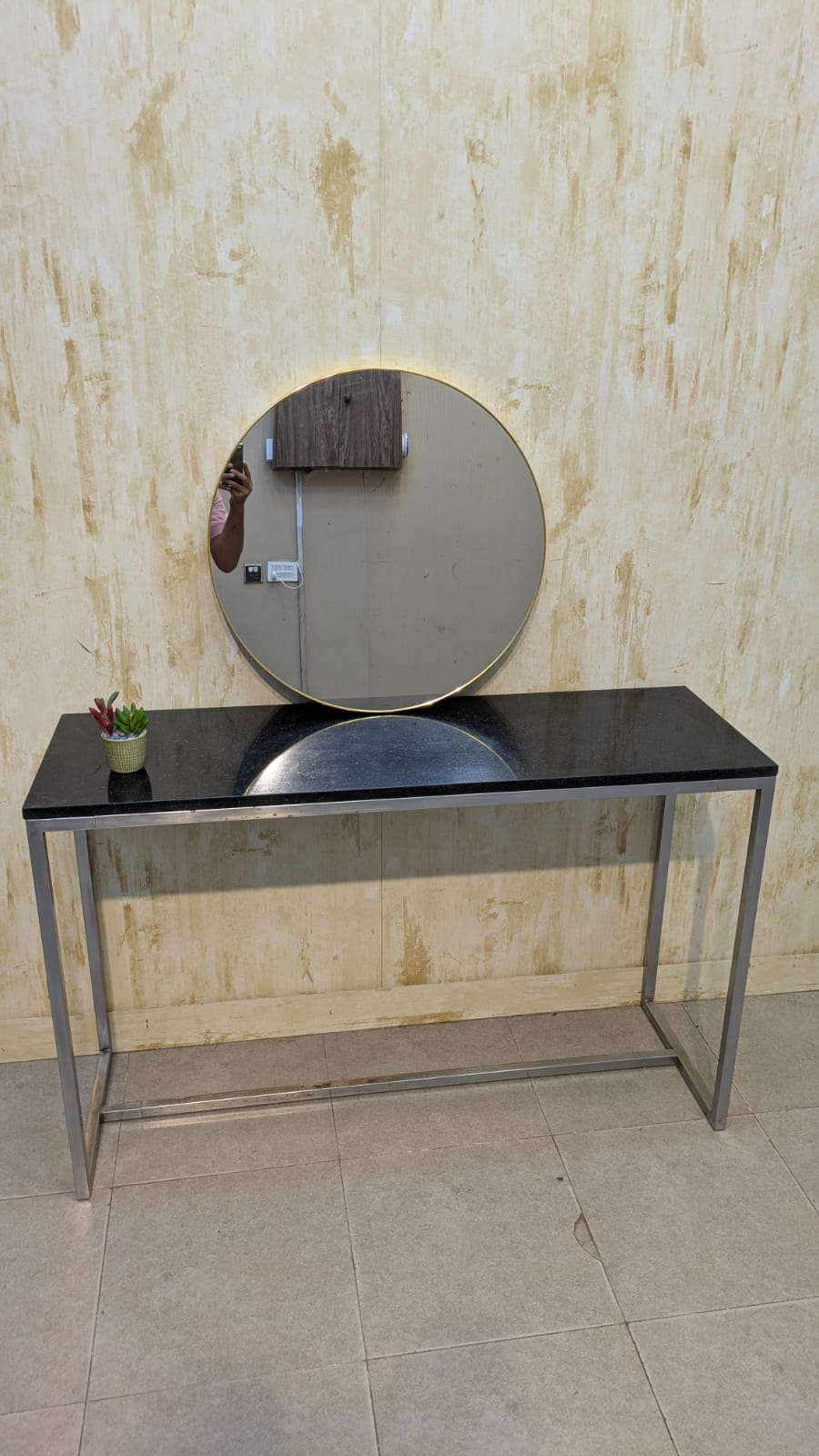 Console with Brand New Wall Mounted Mirror