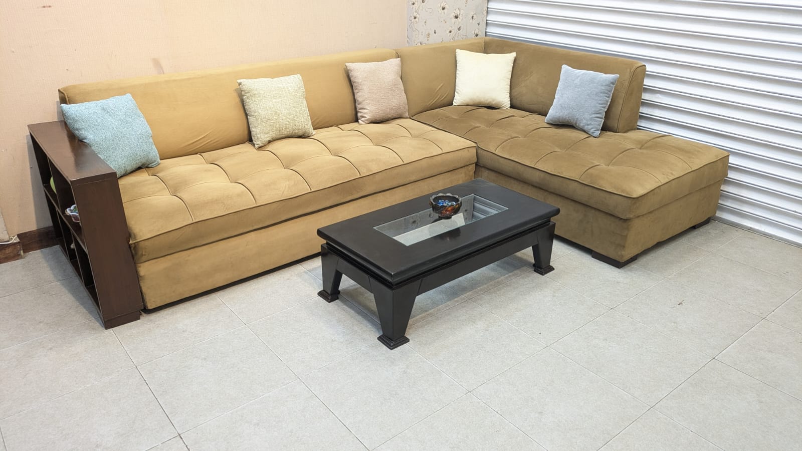 6 Seater L Shape Sofa Set