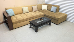 6 Seater L Shape Sofa Set
