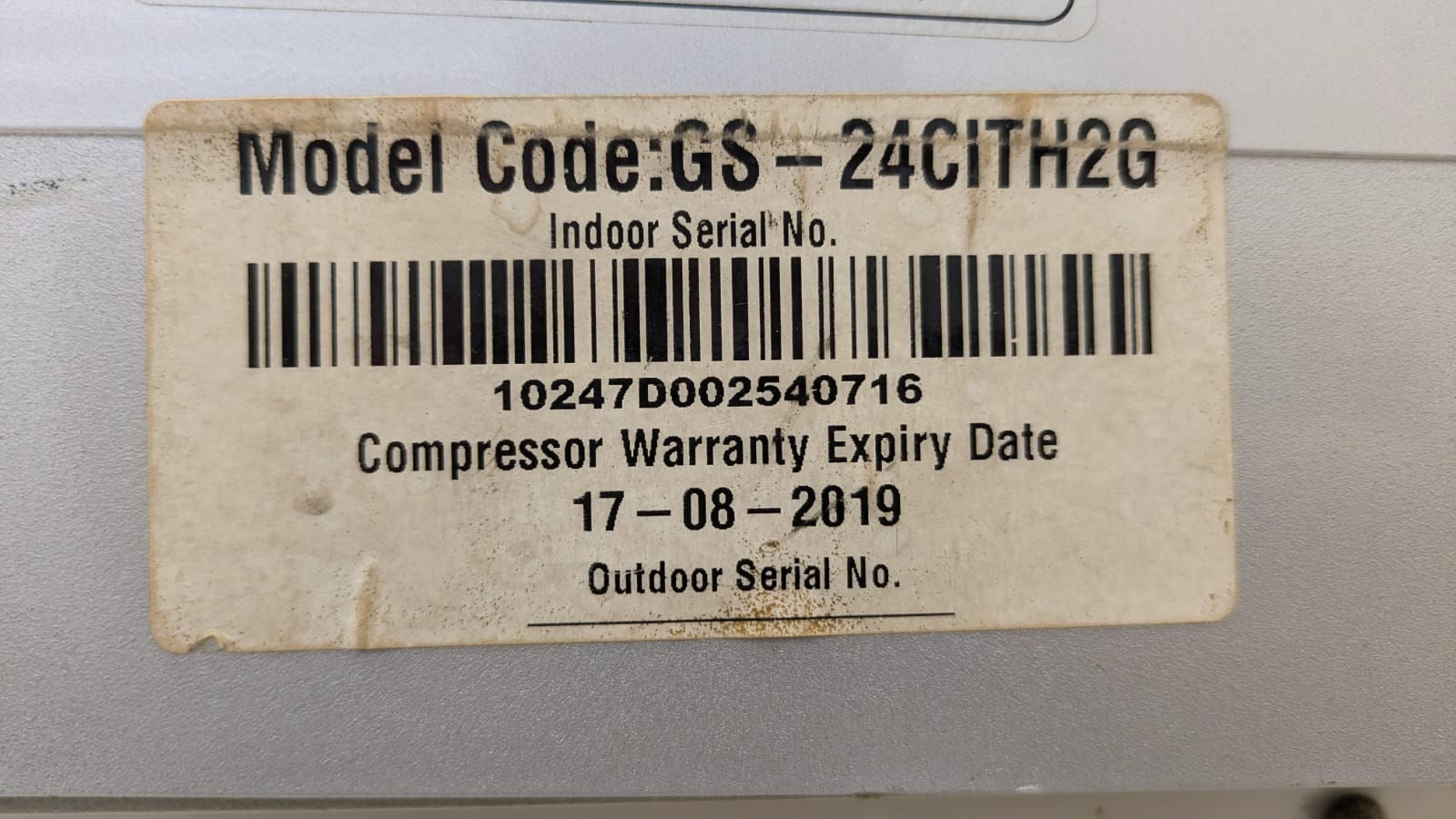Gree G10 Inverter 2 Ton Split AC