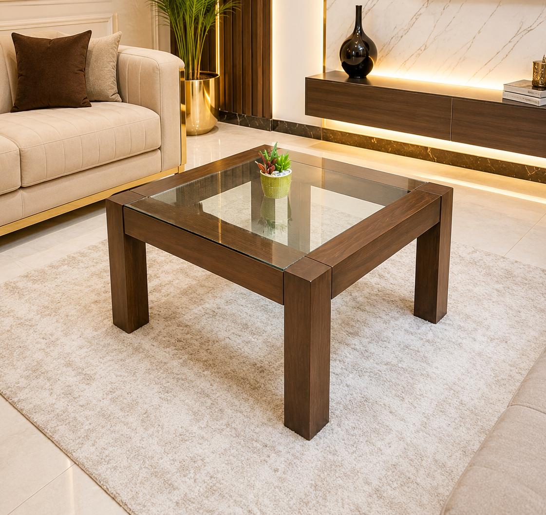 100% Solid Sheesham Wood Corner Table