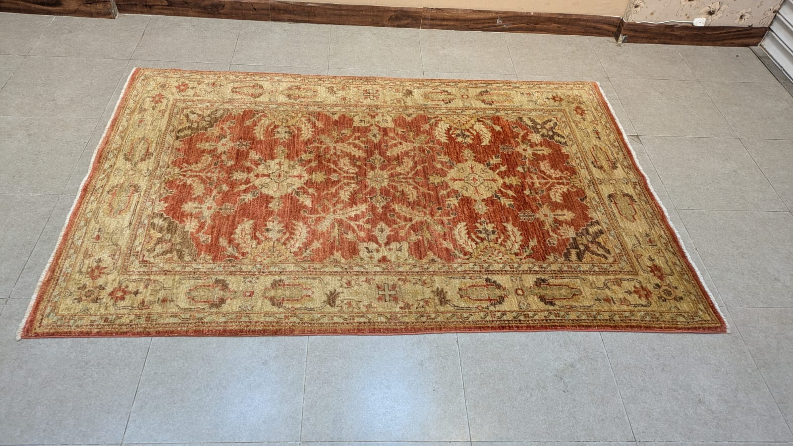 Vintage Afghanistan Chobee Hand Knotted Carpet