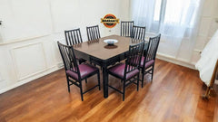 Extendable 6 Seater Dining Table with Extra Chair